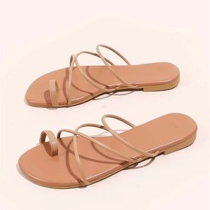 Beige sandals